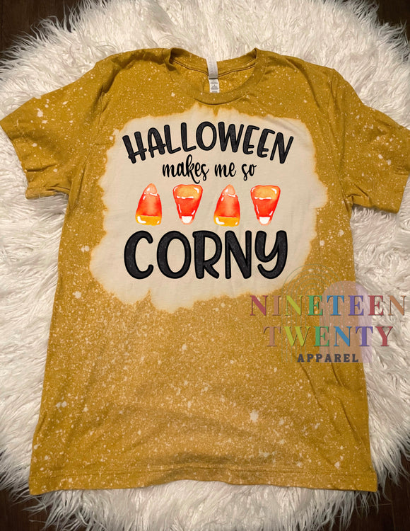 Halloween Makes Me So Corny Adult Tee