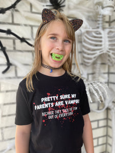 My Parents Are vampires Kids Tee