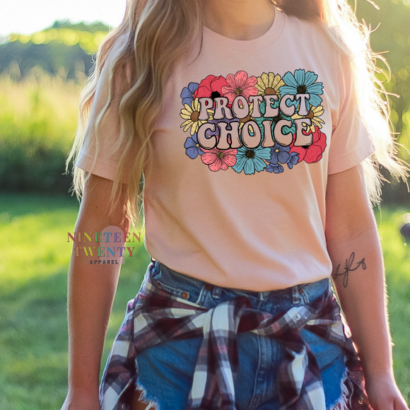 Protect Choice Adult Tee (Peach)