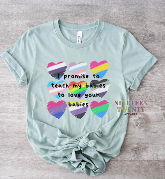 I Promise Adult Tee (Dusty Blue)