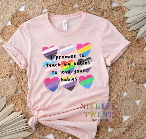 I Promise Adult Tee (Peach)