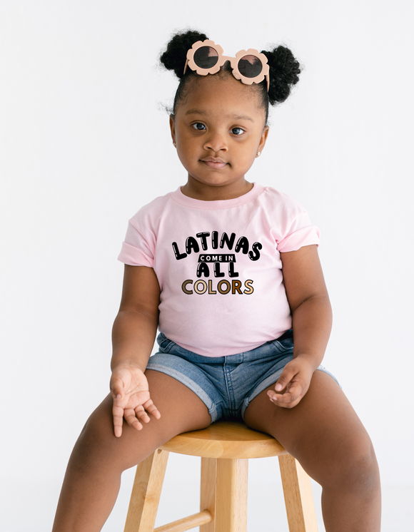 Latinas Come In All Colors © Kids Tee (All Sizes)