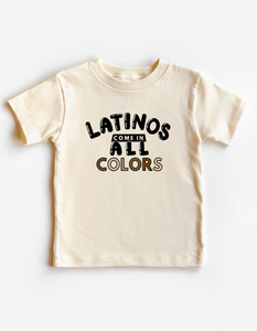 Latinos Come In All Colors © Kids Tee (All Sizes)